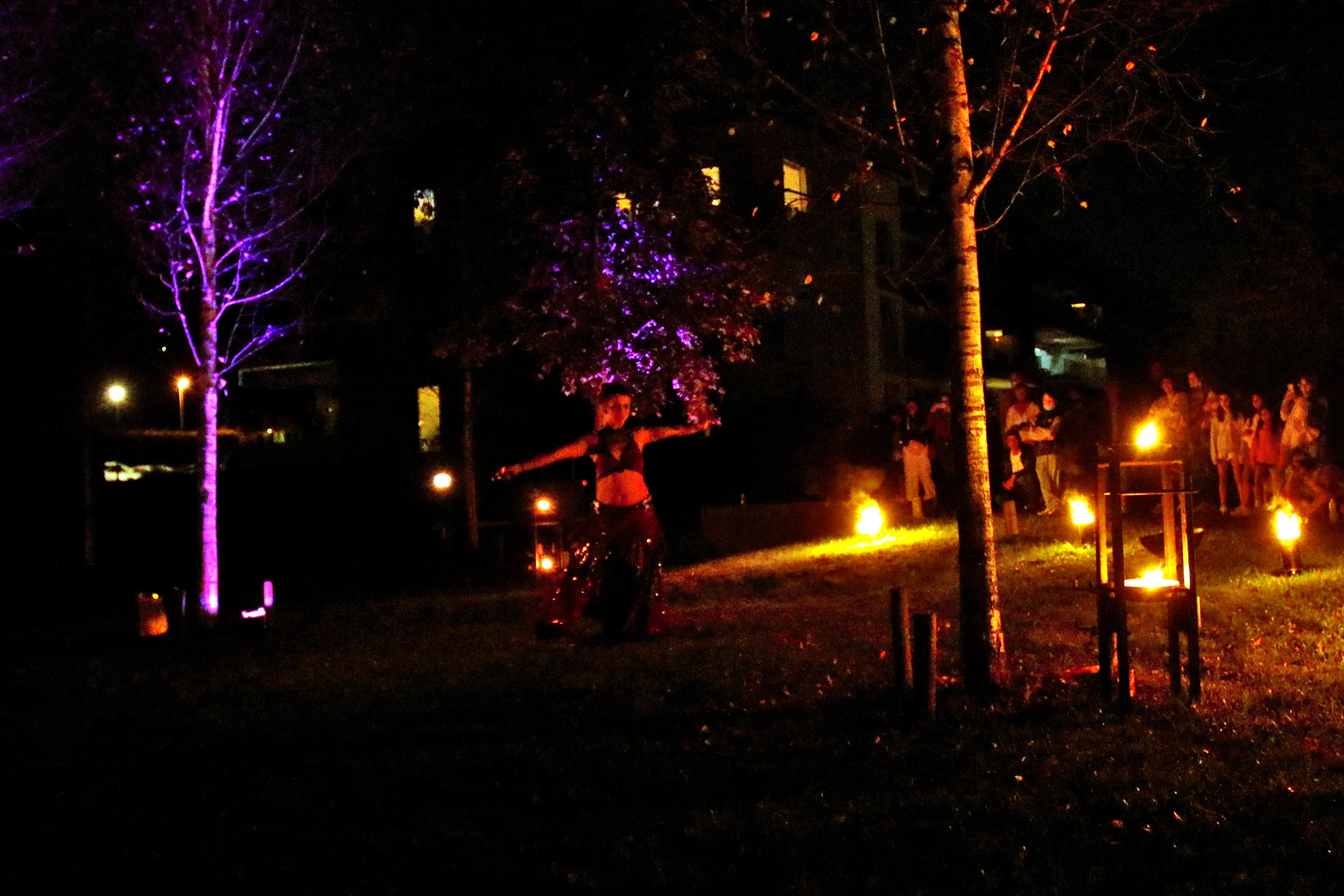 een optreden bij het kampfur op de Jaarmarkt van Rode